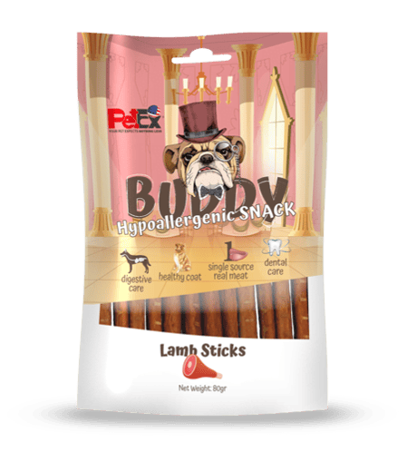 באדי סנאק סנסטיב מקלות בשר כבש 80גר'