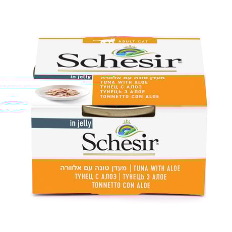 מעדן שזיר לחתולים טונה עם אלוורה בג'לי 85 גר'