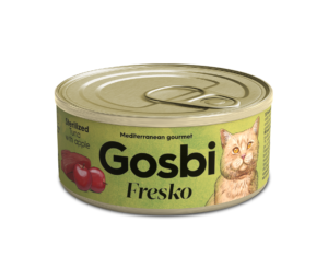 גוסבי טונה ותפוח חתול מסורס 70 גרם- Gosbi Tuna&Apple Sterilized Cat