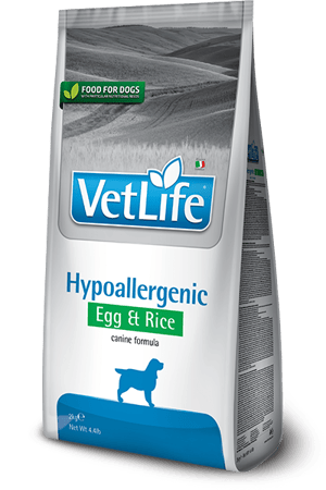 וט לייף היפואלרגני ביצה ואורז 12 ק"ג-Vet Life Hypoallergenic Egg & Rice