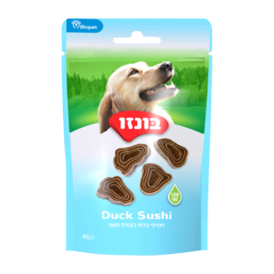 חטיפי בונזו ברווז בצורת סושי 80 גרם