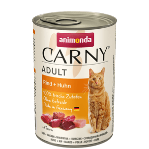 קרני בשר בקר ועוף חתול בוגר 400 גרם-Carny Beef&Chicken Adult