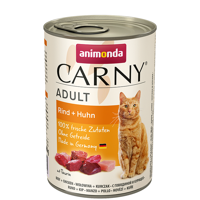 קרני בשר בקר ועוף חתול בוגר 400 גרם-Carny Beef&Chicken Adult