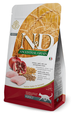 נטורל אנד דלישס עוף ורימון חתול בוגר 1.5 ק"ג-N&D Chicken Adult Cat