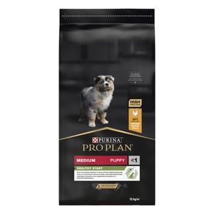 פרו פלאן לגורים מגזע בינוני עוף ואורז 12 ק"ג - Pro Plan Puppy Chicken and rice