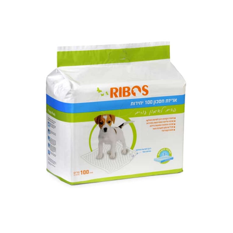 ריבוס פדים צרכים לגורים 100 יחידות