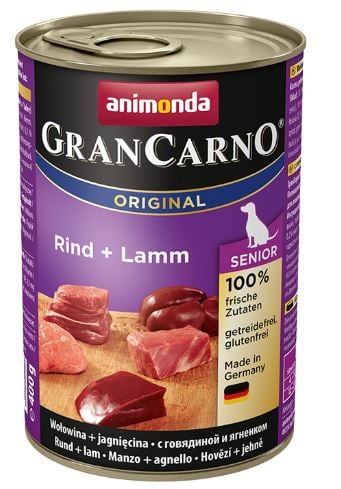 גראן קרנו סניור בקר וכבש 400 גר' - GranCarno Original Senior Cattle & Lamb