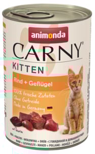 קרני גורי חתולים בקר ועוף 400 גרם - Carny Beef & Poultry Kitten