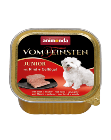 פיינשטיין בקר ועוף לגורים 150 גר' - Vom Feinsten Beef & Chicken Puppy