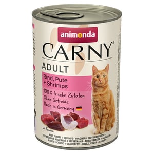קרני עוף ,הודו ושרימפס חתול בוגר 400 גרם - Carny Turkey, Chicken & Shrimp Adult