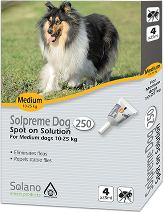 סולאנו אמפולות סולפרים לכלב במשקל 10-25 ק"ג(M)- Solano Solpreme Dog 10-25 Kg