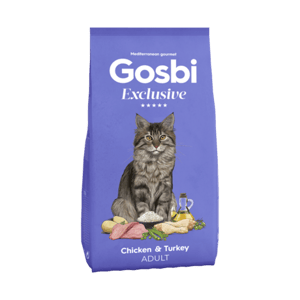 גוסבי חתול אקסלוסיב בוגר עוף והודו 1.5 ק"ג - Gosbi Exclusive chicken & turkey adult