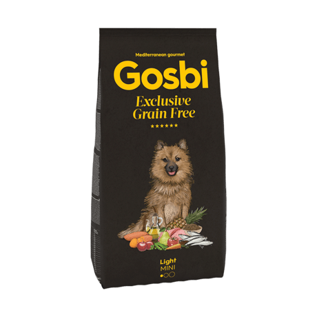 גוסבי אקסלוסיב ללא דגנים בוגר לייט 2 ק"ג-Gosbi Exclusive Grain Free Adult Light