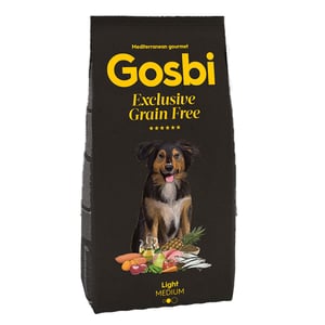 גוסבי אקסלוסיב ללא דגנים בוגר לייט 12 ק"ג-Gosbi Exclusive Grain Free Adult Light