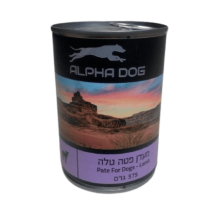 שימור אלפא דוג פטה טלה 375 גרם