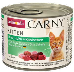 קרני קיטן בקר,עוף וארנבת שימור גורים לחתול