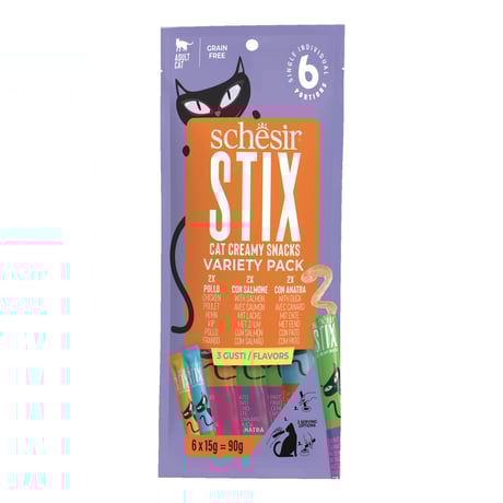 שזיר סטיקס מיקס 6 יחידות 90 גרם