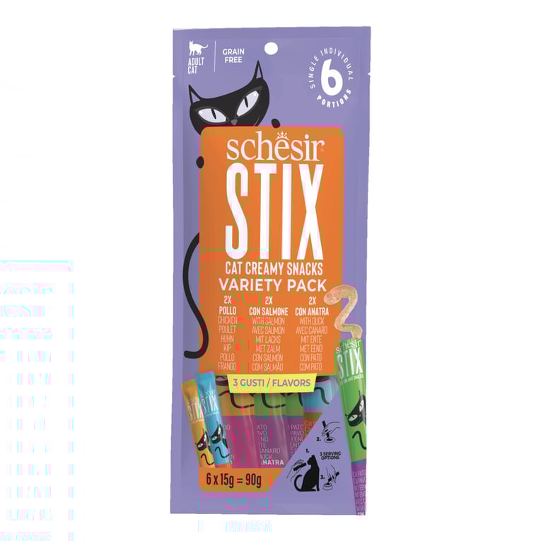 שזיר סטיקס מיקס 6 יחידות 90 גרם