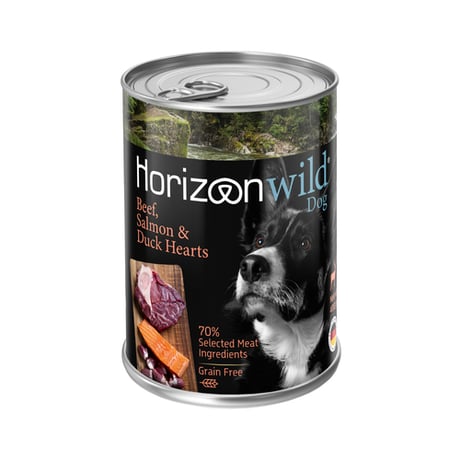 הורייזן בקר, סלמון ולבבות ברווז לכלב 400 גרם