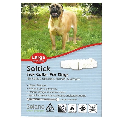 סולאנו קולר סולטיק נגד קרציות לכלב במשקל מעל 20 ק"ג(L)- Solano Soltik Collar for Dog