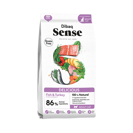 דיבאק סנס נטול דגנים דגים והודו 6 ק"ג - Grain free fish and turkey