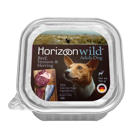 הורייזן בקר צבי והרינג לכלב 150 גרם