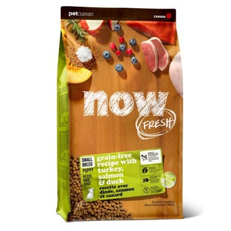 נאו פרש גור גזע קטן הודו, סלמון וברווז 2.7 ק"ג - now fresh puppy turkey, salmon duck