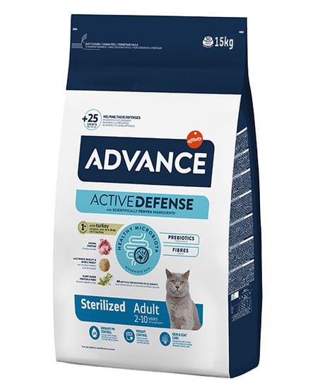אדוונס סטרילייזד הודו 15 ק"ג לחתול
