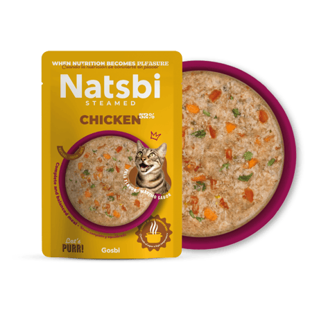 נטסבי חתול מזון מלא טבעי- עוף 80 גרם