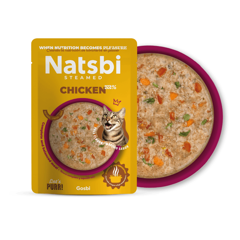 נטסבי חתול מזון מלא טבעי- עוף 80 גרם