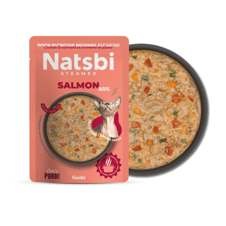 נטסבי חתול מזון מלא טבעי- סלמון 80 גרם