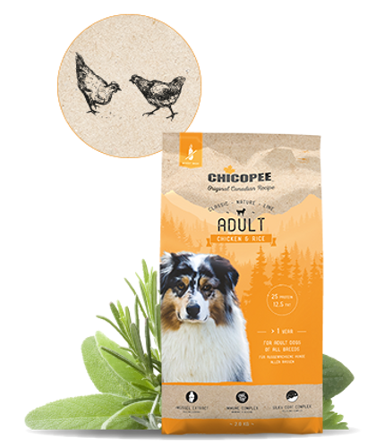 צ'יקופי בוגר עוף ואורז 15 ק"ג - Adult chicken and rice