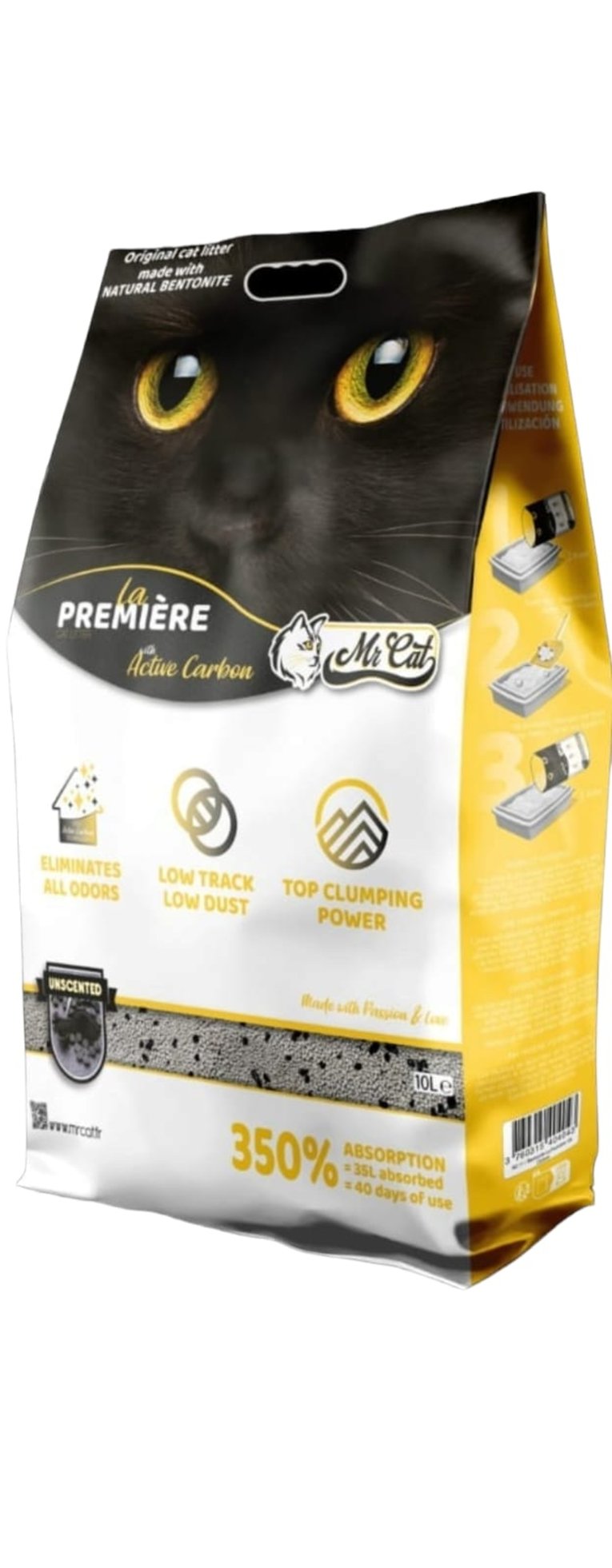 מיסטר קט עם פחם פעיל 18 ק"ג- Mr. Cat carbon