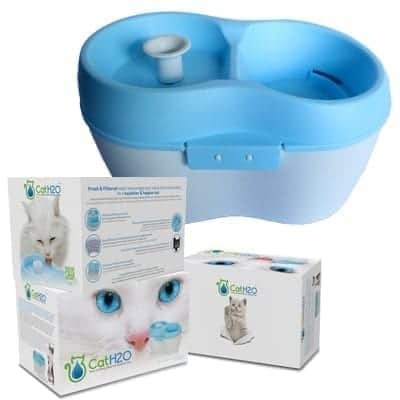 מזרקת מים לחתול+אבני פלואוריד