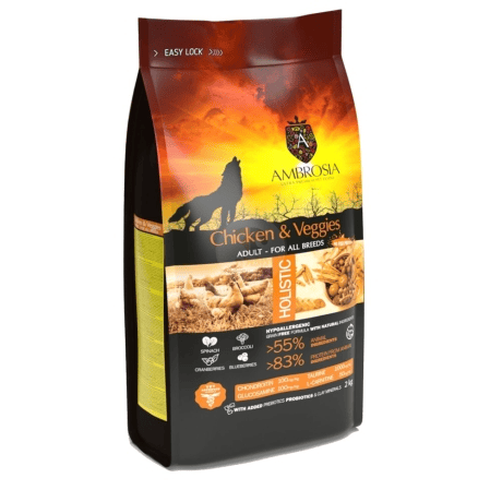 אמברוסיה בוגר עוף וירקות 2 ק"ג - Ambrosia Adult Chicken and veggies