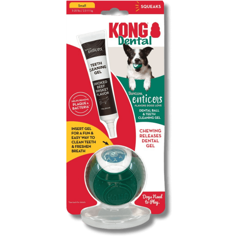 קונג מארז כדור + ג'ל לשיניים L