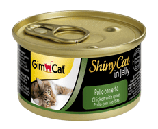 10 יח' שימורי שייני קט עם עוף ודשא 70 גרם