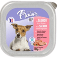 Plaisir פלאז'יר מעדן לכלב סלמון וירקות 100 גרם