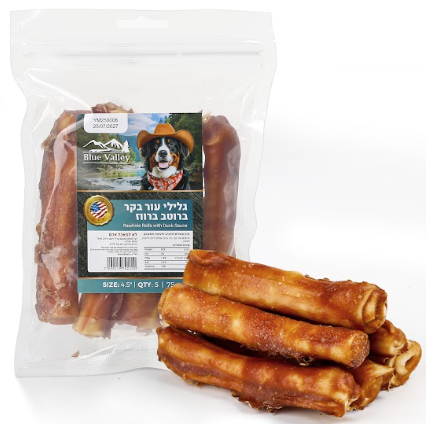 בלו וואלי גלילי עור בקר ברוטב ברווז 5 יחידות