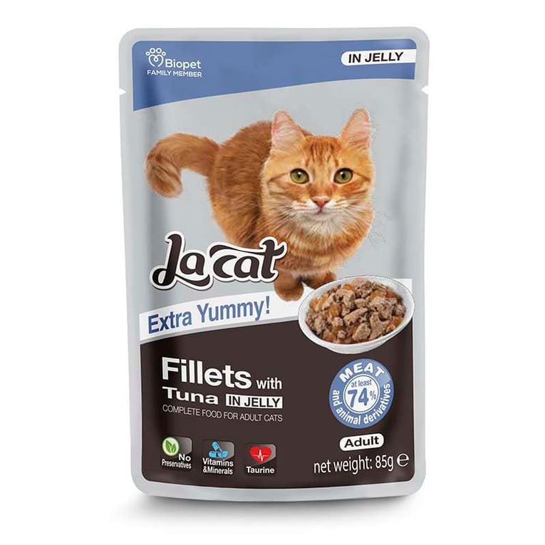 פאוצ' נתחוני לה קט עם טונה בג'לי 85 גרם