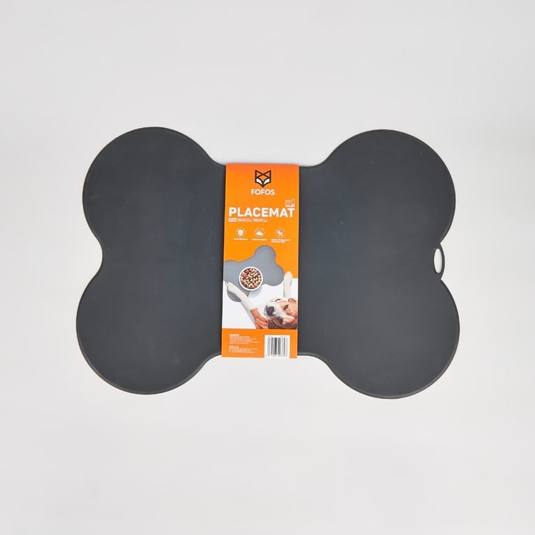 פופוס שטיח לכלי אוכל ומים בצורת עצם