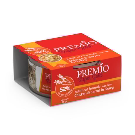 שימור פרמיו סופר גולד עוף אננס וגזר ברוטב 85 גרם