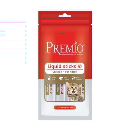 פרמיו דליקט שלוקים עוף לגורי חתולים 56 גרם