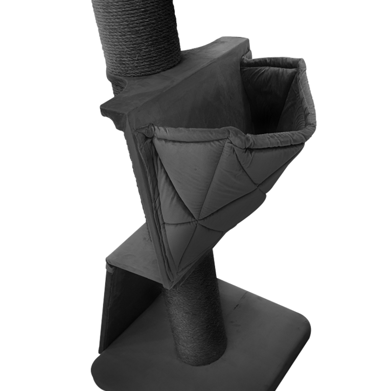 מתקן גירוד ושק שינה מעוצב לחתולים מפונקים PS948-1