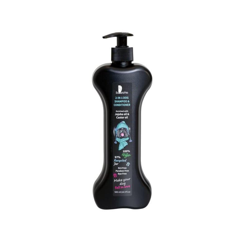 שמפו ומרכך 2 ב-1 לכלב 500 מ"ל שוורצפטס - SchwartzPets