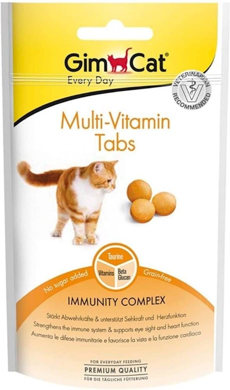 גימקט טבליות מולטי ויטמין לחתולים 40 גרם - GimCat Multi-Vitamin