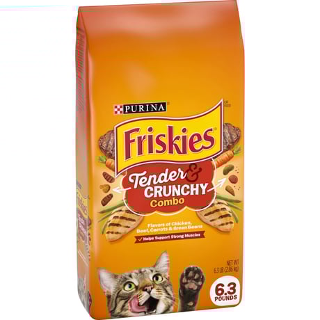 פריסקיז נתחי ברביקיו כתום - Friskies Tender & Crunchy