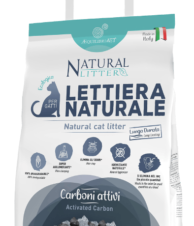 חול תירס אקולוגי מתגבש מרפט עם קרבון / פחם 10 ליטר