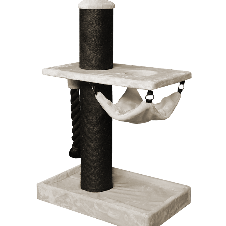 עמוד גירוד לחתול עם ערסל וחבל משחק PS126