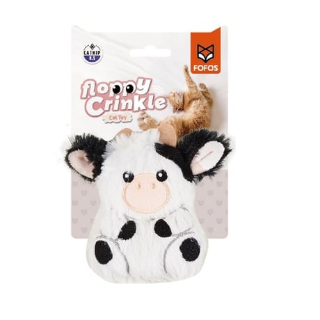 פופוס צעצוע לחתול פרה פלופי מקומט